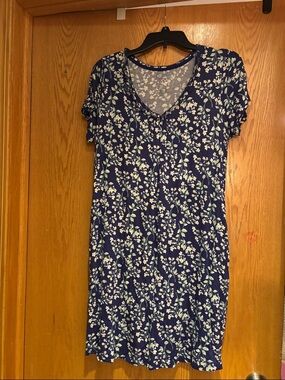 Croft & Barrow nightgown, navy, small